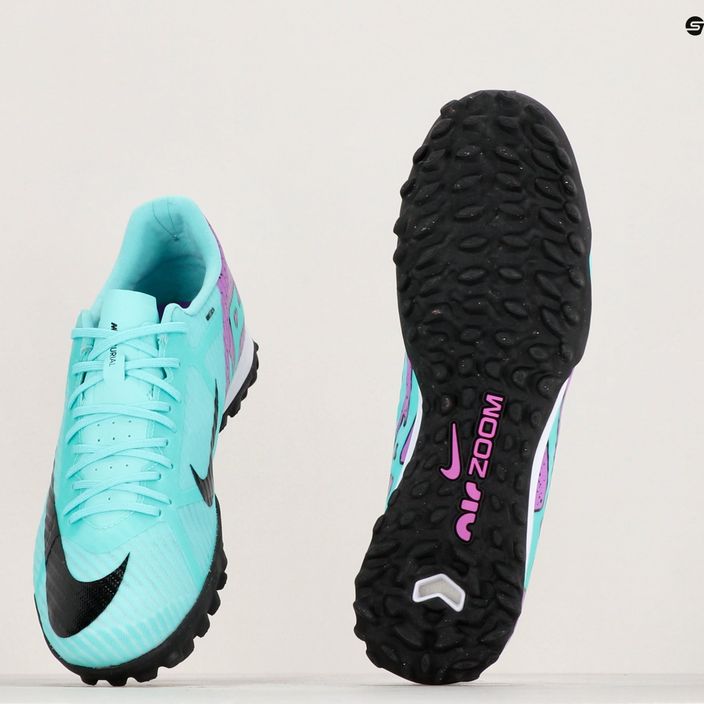 Футбольні бутси кросівки чоловічі Nike Mercurial Vapor 15 Academy TF hyper turquoise/black/ white/fuchsia dream 8