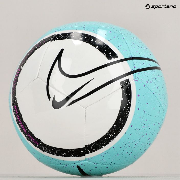 М'яч футбольний Nike Phantom HO23 hyper turquoise/white/fuchsia dream/black розмір 5 5