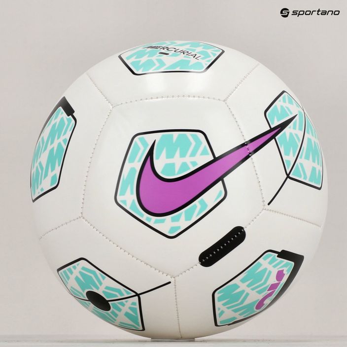 М'яч футбольний Nike Mercurial Fade white/hyper turquoise/fuchsia dream розмір 4 5