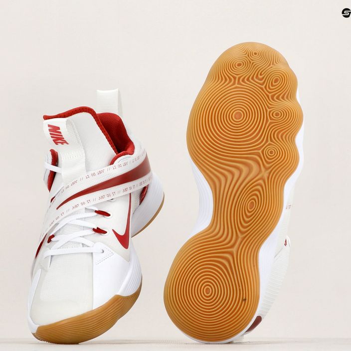 Чоловічі волейбольні кросівки Nike React Hyperset SE білі/командні малиново-білі 8