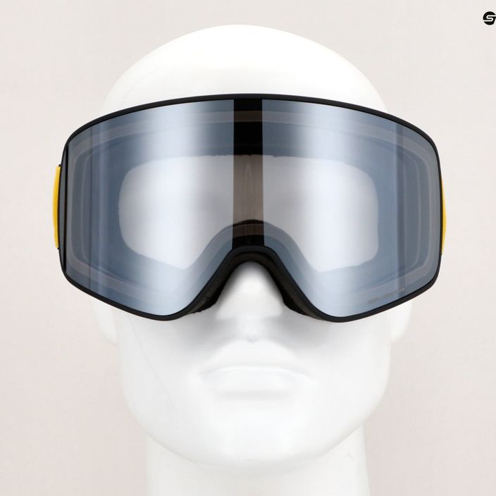 Гірськолижні окуляри Red Bull SPECT Rush S1 матові чорні/чорні/димчасті/сріблясті з дзеркальним покриттям 4