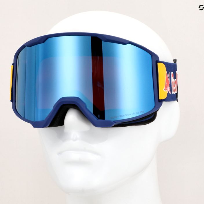 Гірськолижні окуляри Red Bull SPECT Solo S3 темно-сині/сині/фіолетові/сині дзеркальні 4
