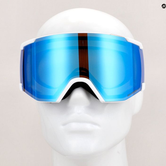Гірськолижні окуляри Salomon S/View білі/середньо-сині 3