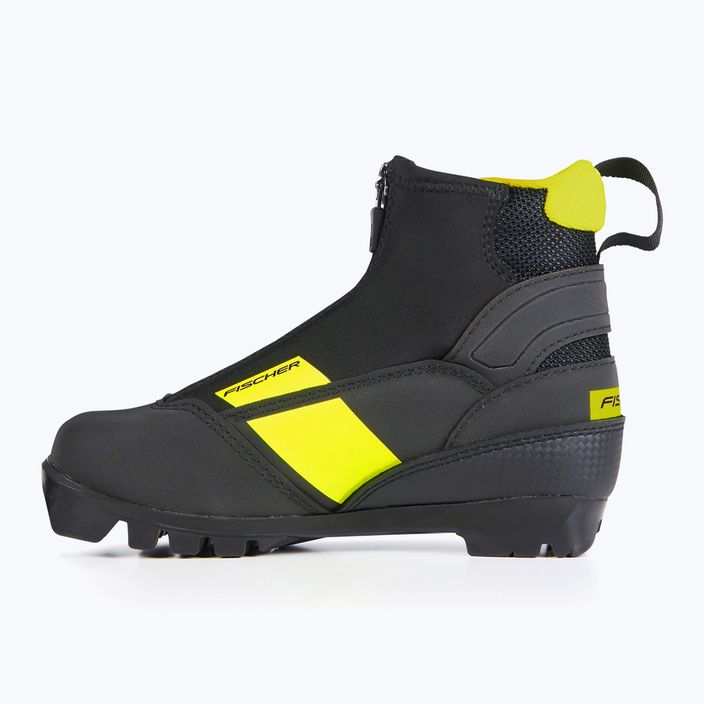 Черевики для бігових лиж дитячі Fischer XJ Sprint black/yellow 14