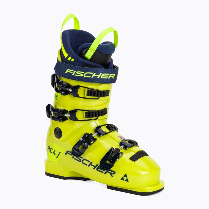 Дитячі гірськолижні черевики Fischer RC4 65 JR жовті/жовті