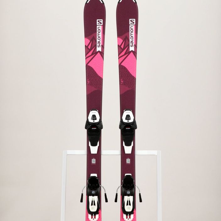 Дитячі гірські лижі Salomon Lux Jr M+L6 bordeau/pink 11