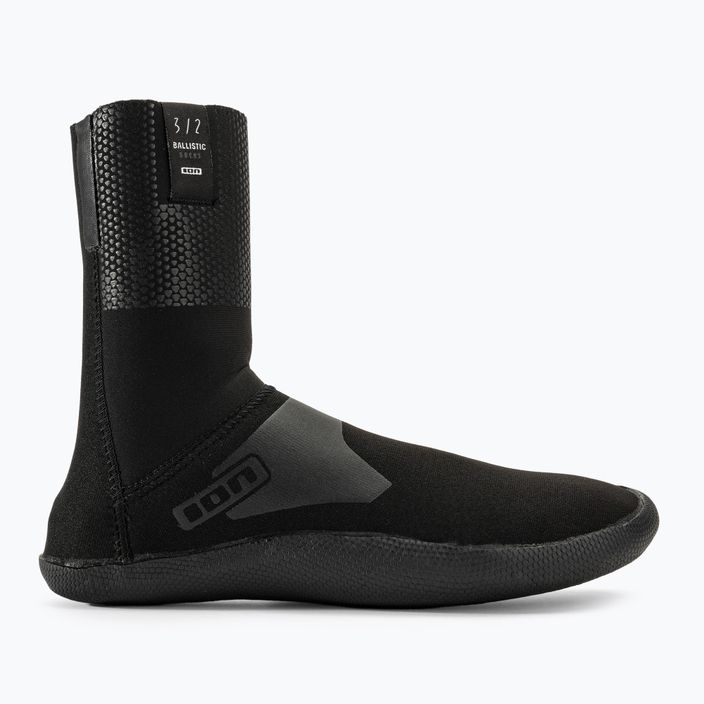 Неопренові шкарпетки ION Socks Ballistic 3/2 з круглим носком чорні 2