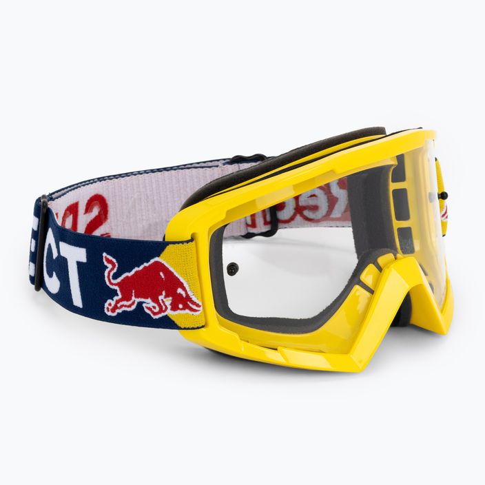 Маска велосипедна Red Bull SPECT Whip shiny neon yellow/blue/clear flash 009