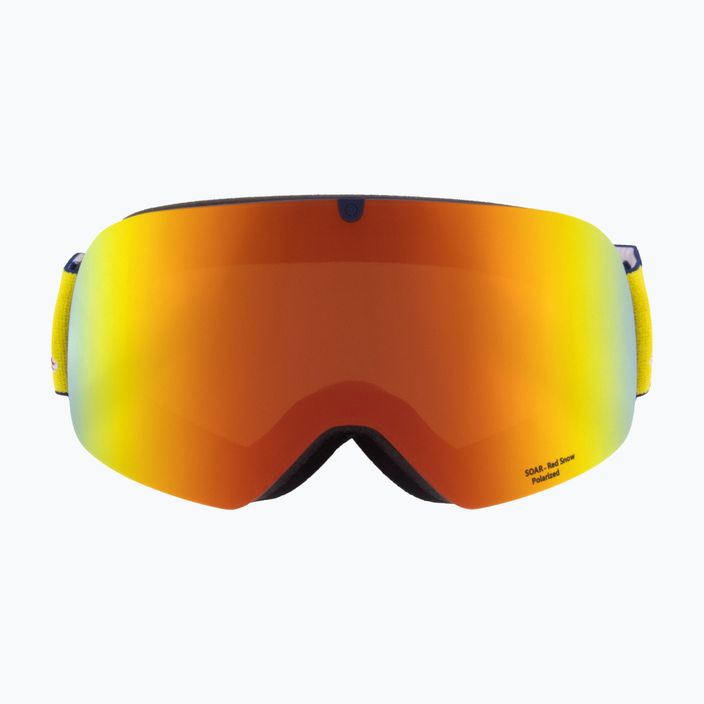 Гірськолижні окуляри Red Bull SPECT Soar S3 матові темно-сині/сині/коричневі/червоні з дзеркальним покриттям 2