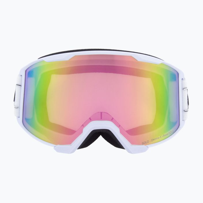 Гірськолижні окуляри Red Bull SPECT Spect Solo S1-S3 матові білі/білі фотохромні/рожеві дзеркальні 2