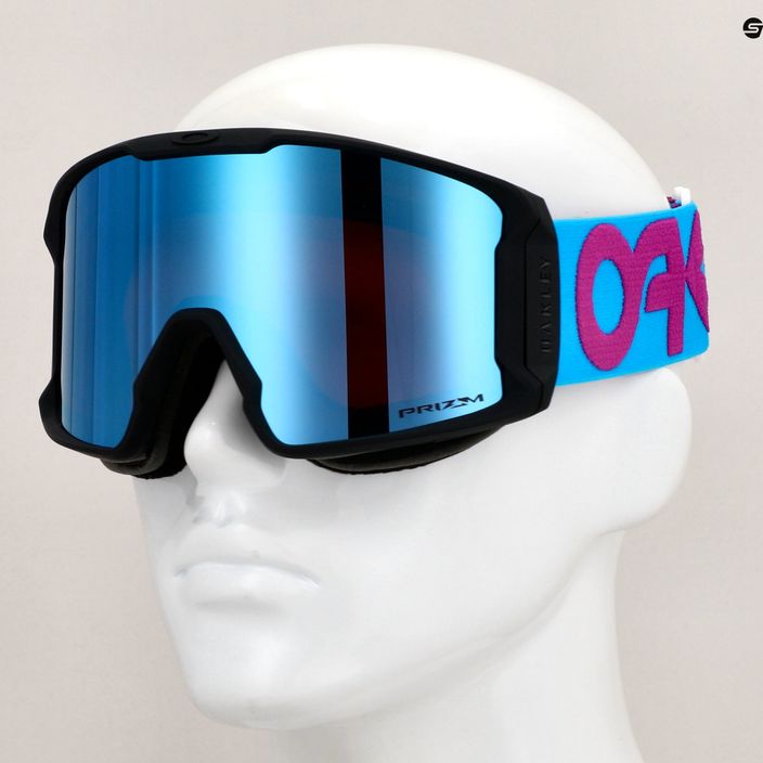 Лижні окуляри Oakley Line Miner L b1b фіолетовий синій / сніговий сапфір іридіум 7