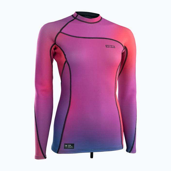 Футболка для плавання жіноча ION Neo Top 2/2 фіолетово-рожева 48233-4220