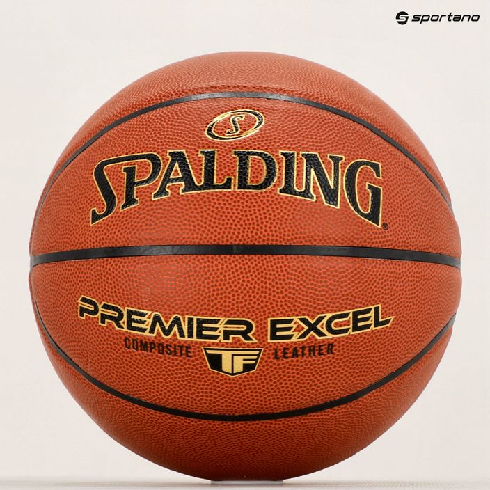 Баскетбольний м'яч Spalding Premier Excel помаранчевий розмір 7 5