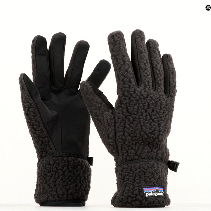 Жіночі трекінгові рукавички Patagonia Retro Pile Fleece чорні 7