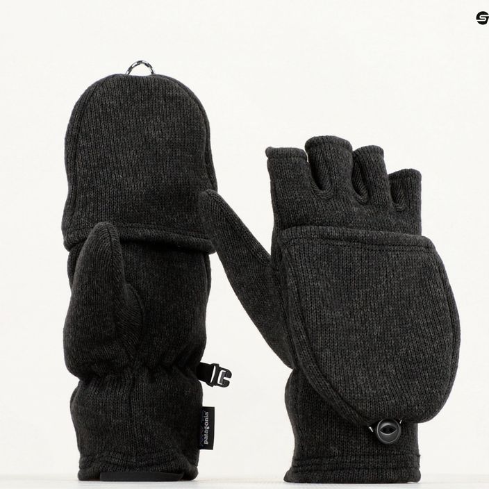 Жіночі трекінгові рукавички Patagonia Better Sweater Флісові рукавички чорні 12
