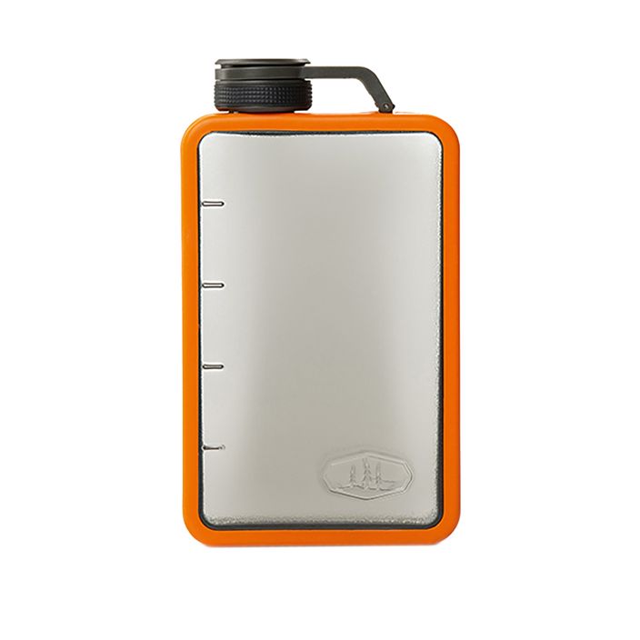 Фляга туристична GSI Outdoors Boulder Flask сріблясто-помаранчева 79347 2