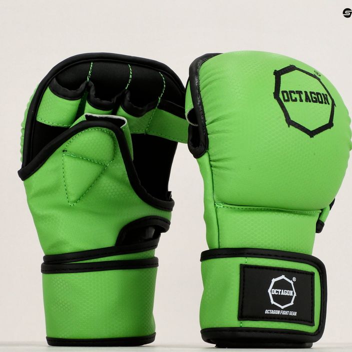 Рукавиці грепплінгові Octagon Kevlar MMA  зелені 7