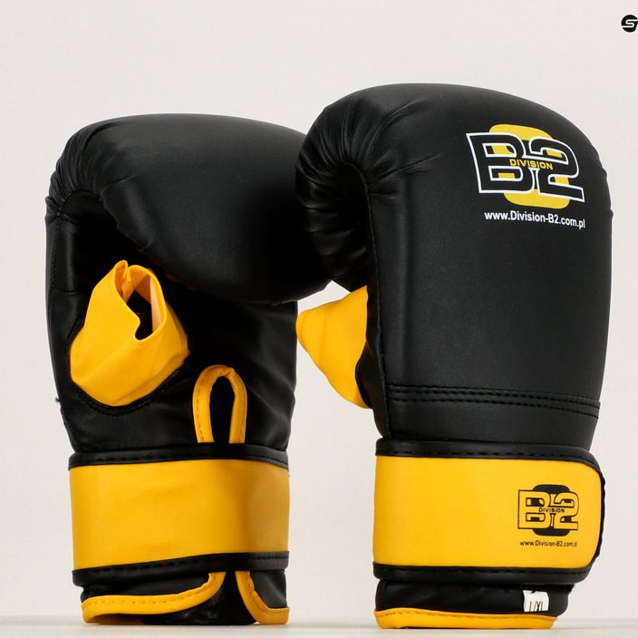 Рукавиці боксерські DIVISION B-2 DIV-BG03 black/yellow 11