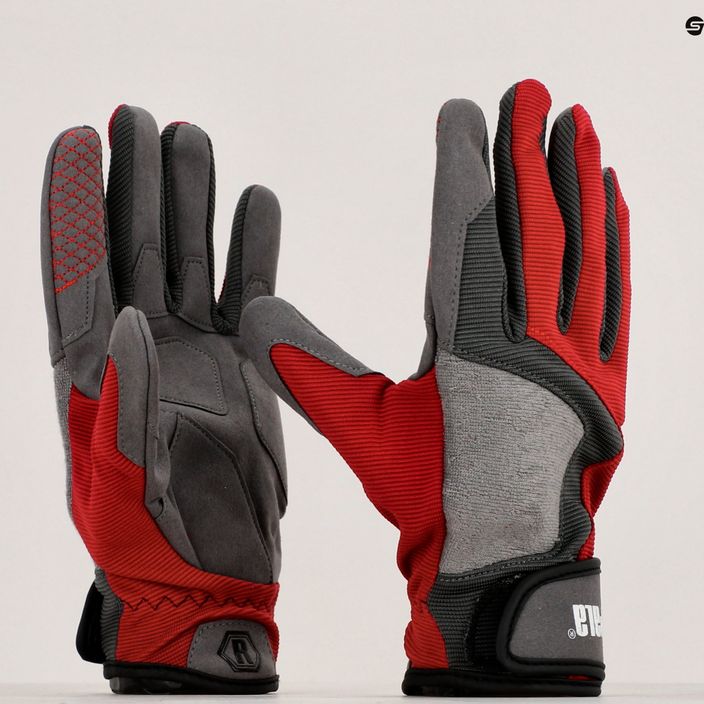 Рукавиці для риболовлі Rapala червоні Perf Gloves RA6800702 9
