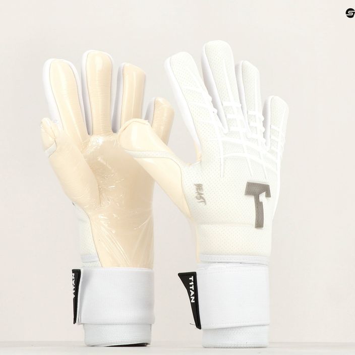 Білі воротарські рукавиці T1TAN Beast 3.0 FP 8