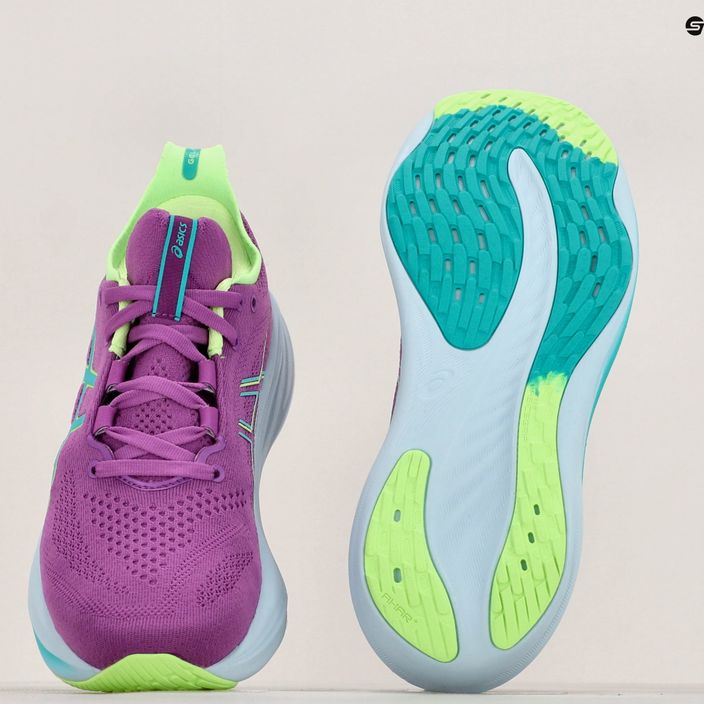 Жіночі бігові кросівки ASICS Gel-Nimbus 26 Lite-Show підсвічуються зеленим 9
