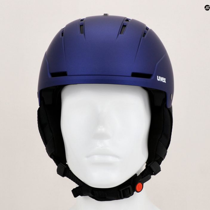 Гірськолижний шолом UVEX Stance Mips фіолетовий баш/чорний матовий 12