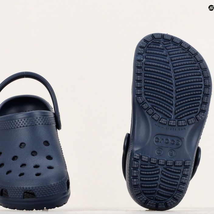 Дитячі шльопанці Crocs Classic Clog T темно-сині 11