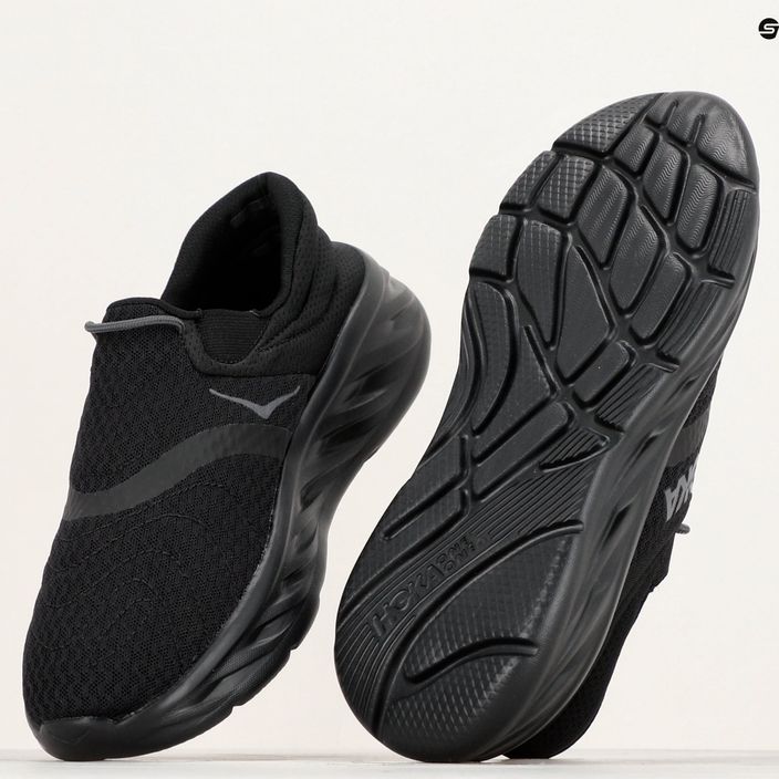 Черевики чоловічі HOKA Ora Recovery Shoe 2 black/black 9