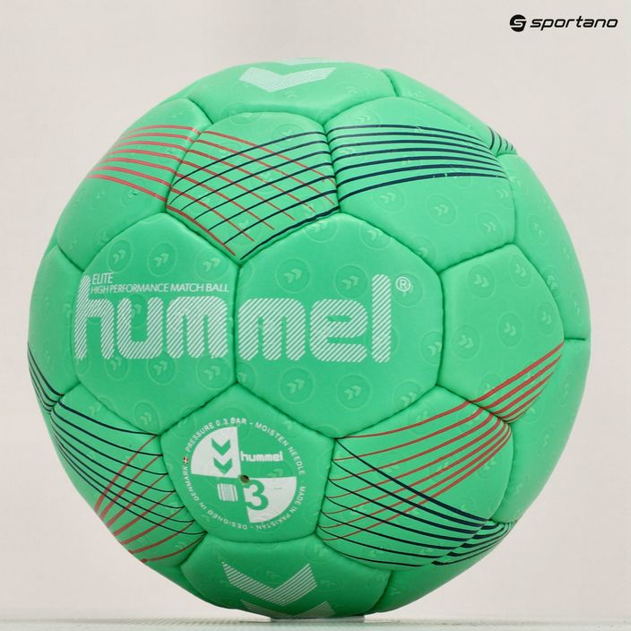 М'яч гандбольний Hummel Elite HB зелений/білий/червоний розмір 3 5