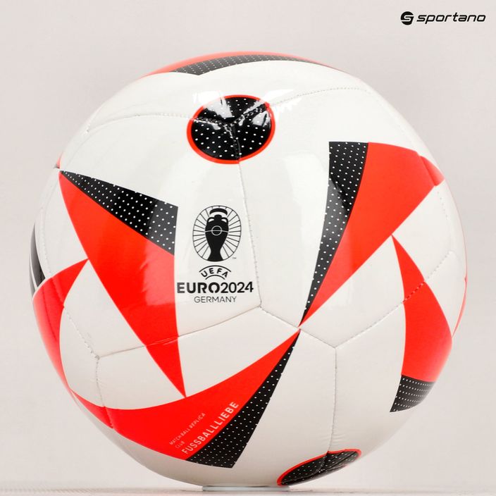 М'яч футбольний adidas Fussballiebe Club white/solar red/black розмір 4 6