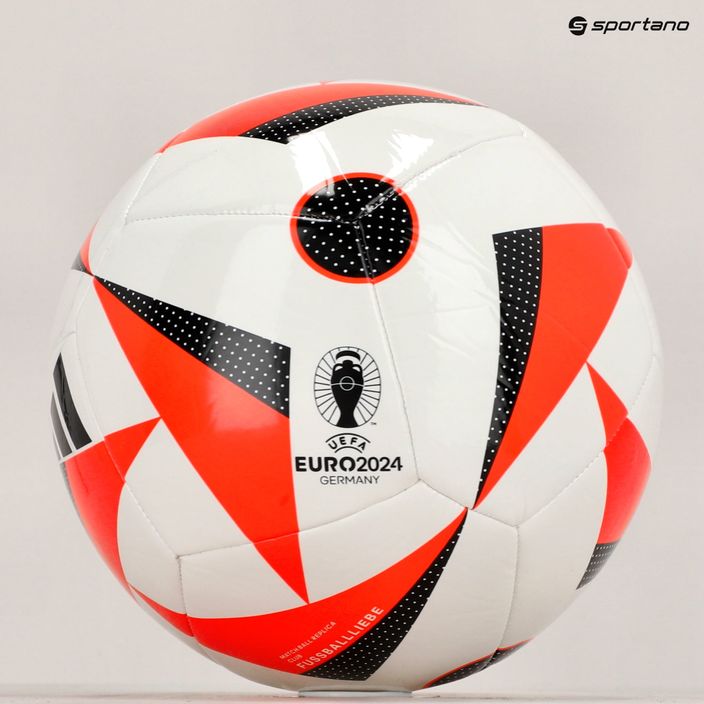 М'яч футбольний adidas Fussballiebe Club white/solar red/black розмір 5 6
