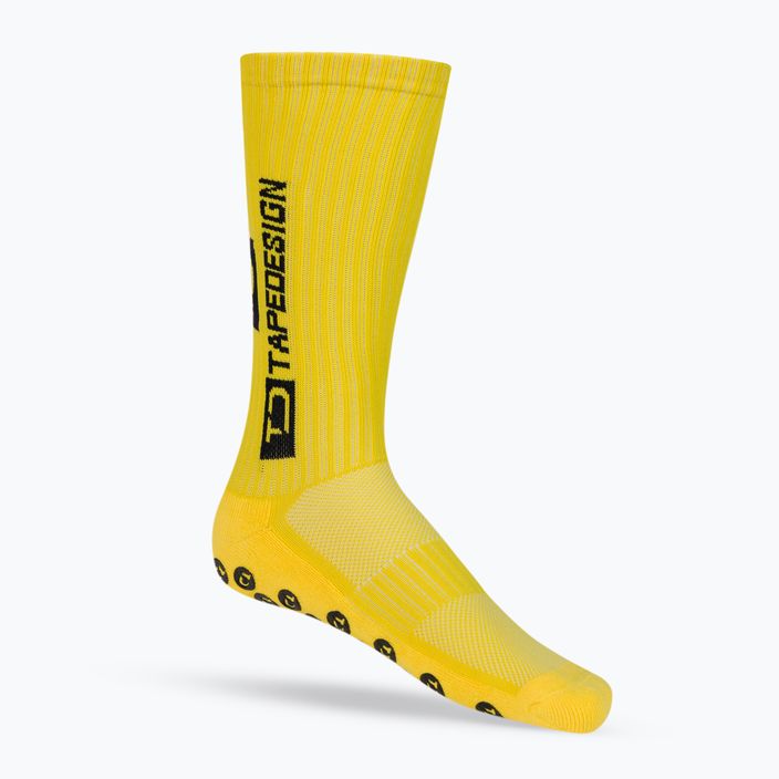 Шкарпетки футбольні чоловічі Tapedesign протиковзні жовті