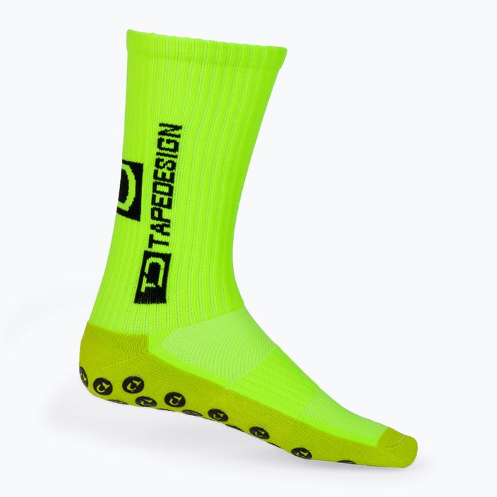 Шкарпетки футбольні Tapedesign протиковзні жовті 2