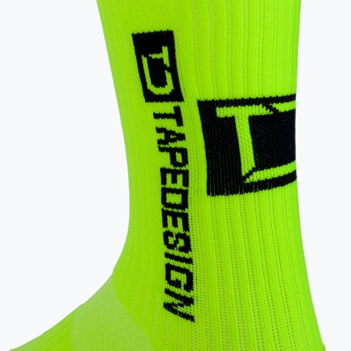 Шкарпетки футбольні Tapedesign протиковзні жовті 4