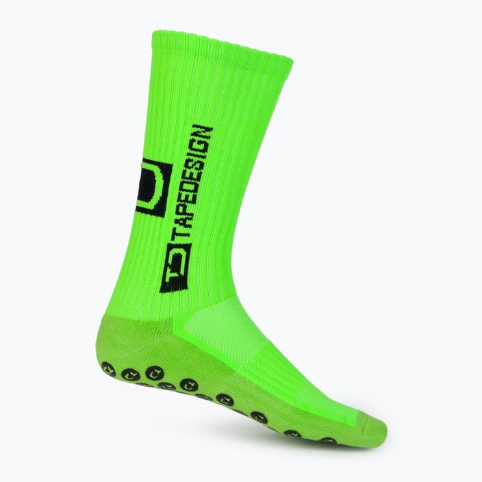Шкарпетки футбольні Tapedesign протиковзні зелені 3