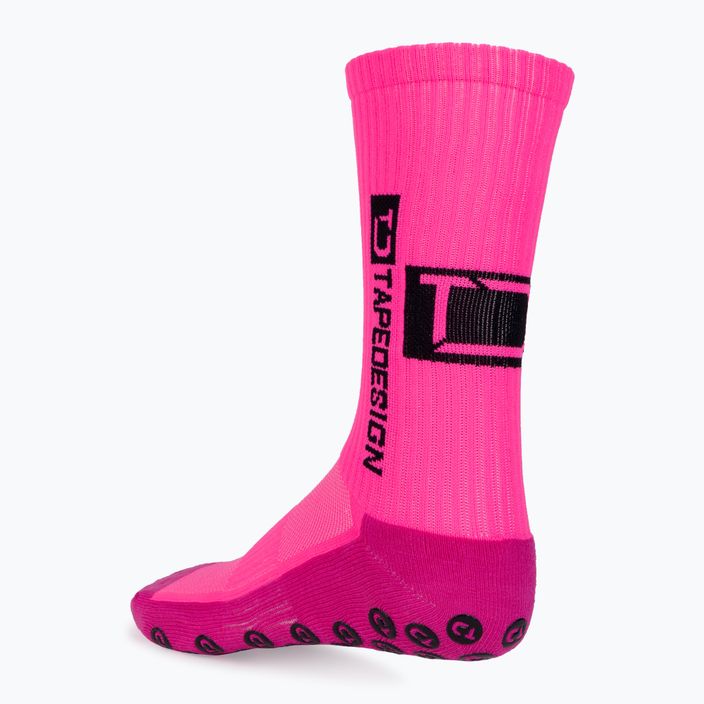 Шкарпетки футбольні Tapedesign протиковзні рожеві 4