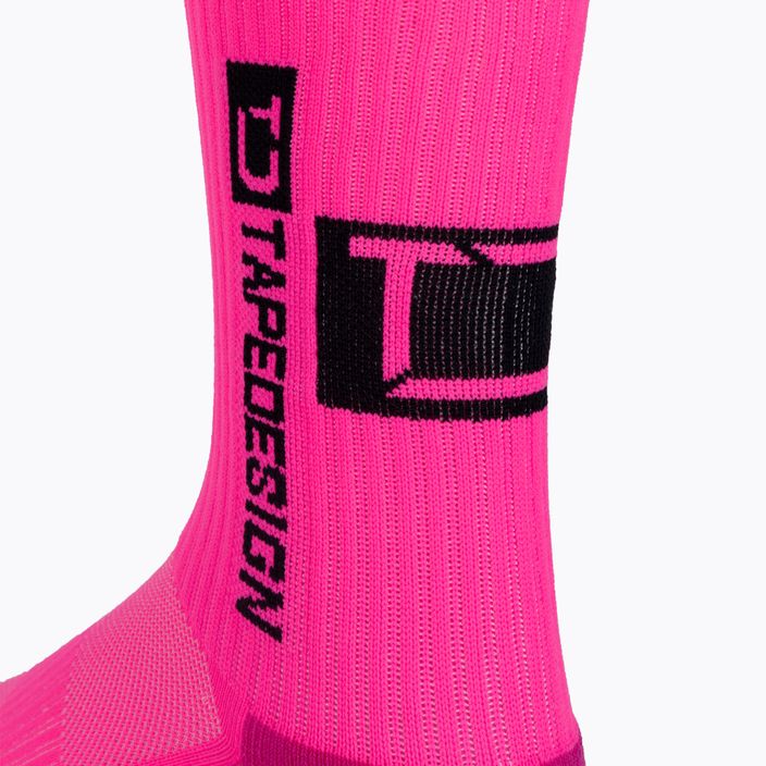 Шкарпетки футбольні Tapedesign протиковзні рожеві 5