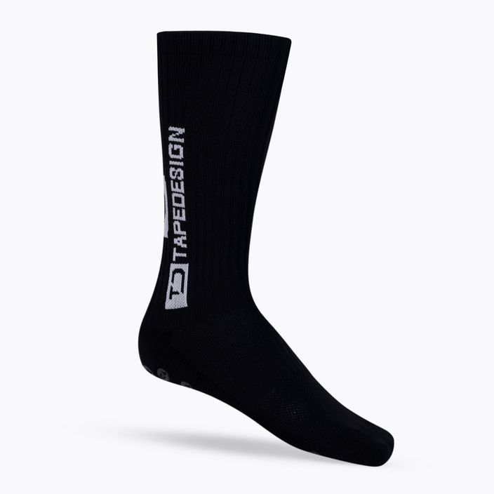 Шкарпетки футбольні чоловічі Tapedesign протиковзні чорні