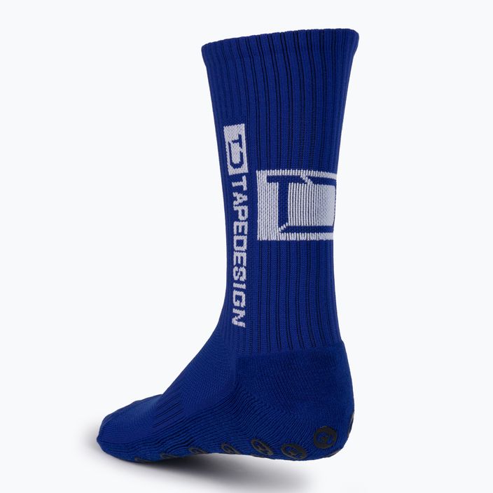 Шкарпетки футбольні Tapedesign протиковзні сині 3