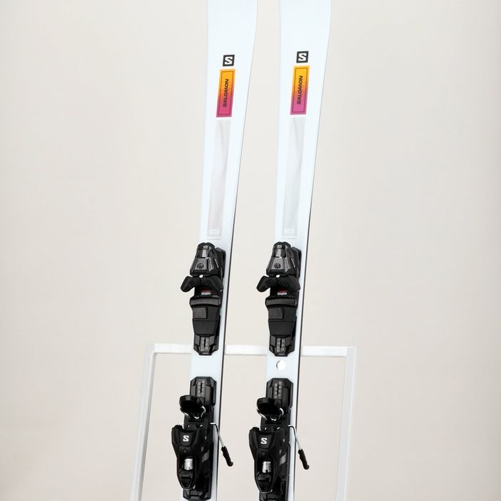 Жіночі гірські лижі Salomon S/Max N°4 XT + M10 GW L8 білі/неонова куркума/чорнослив 10