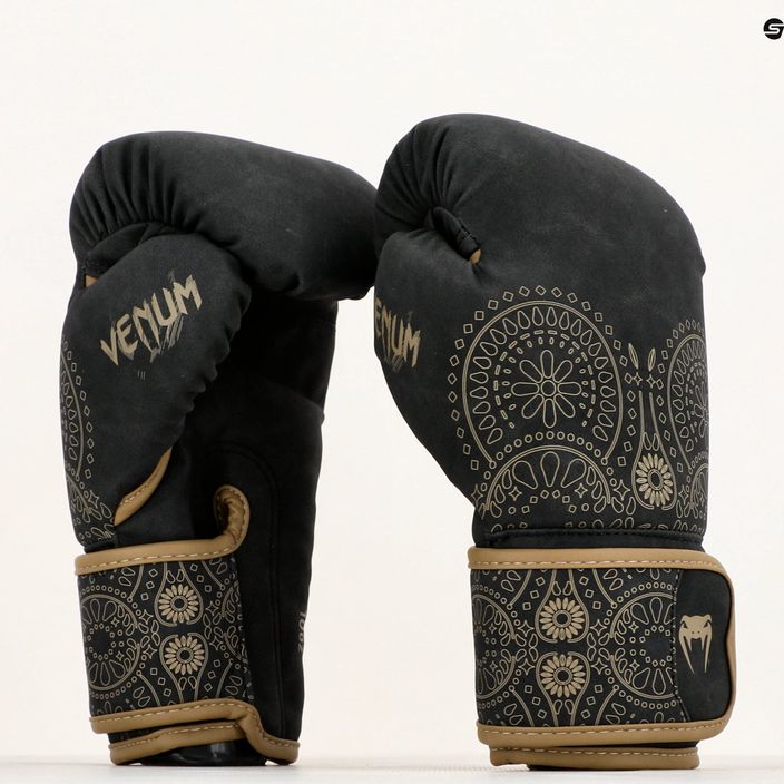 Рукавиці боксерські чоловічі Venum Santa Muerte Dark Side Boxing 9