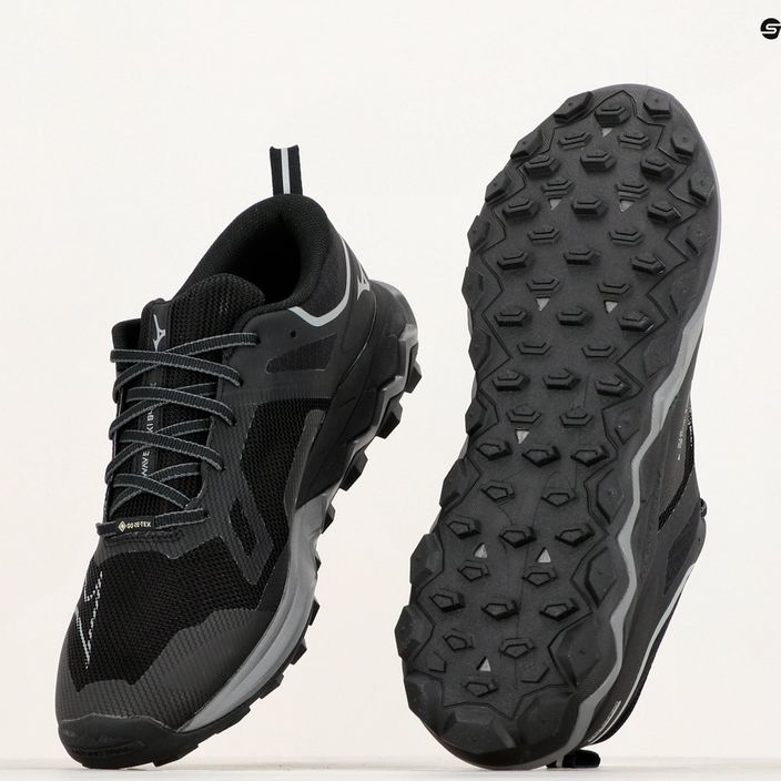 Кросівки для бігу чоловічі Mizuno Wave Ibuki 4 GTX black/metalic gray/dark shadow 12