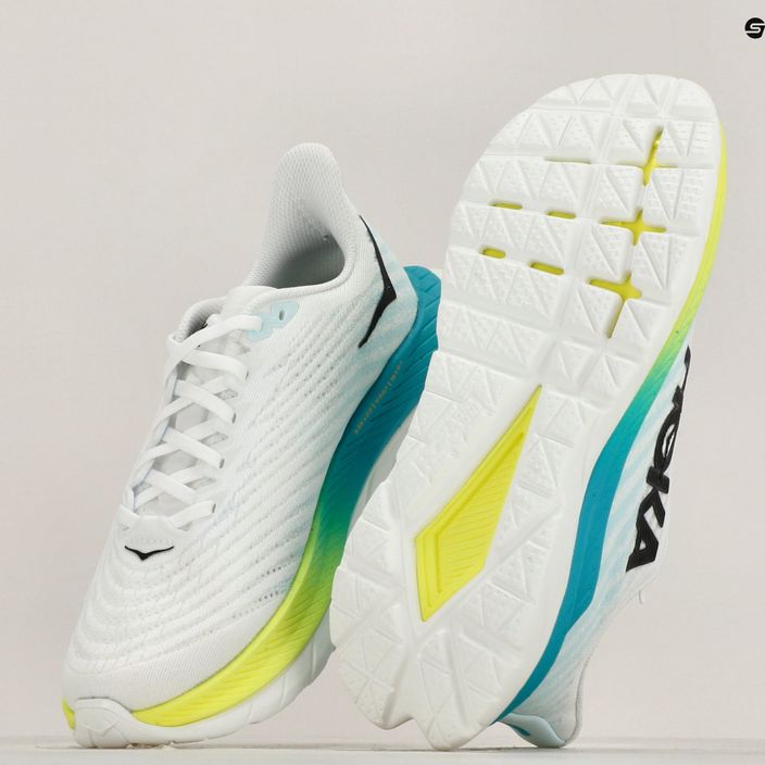 Кросівки для бігу жіночі HOKA Mach 5 white/blue glass 10