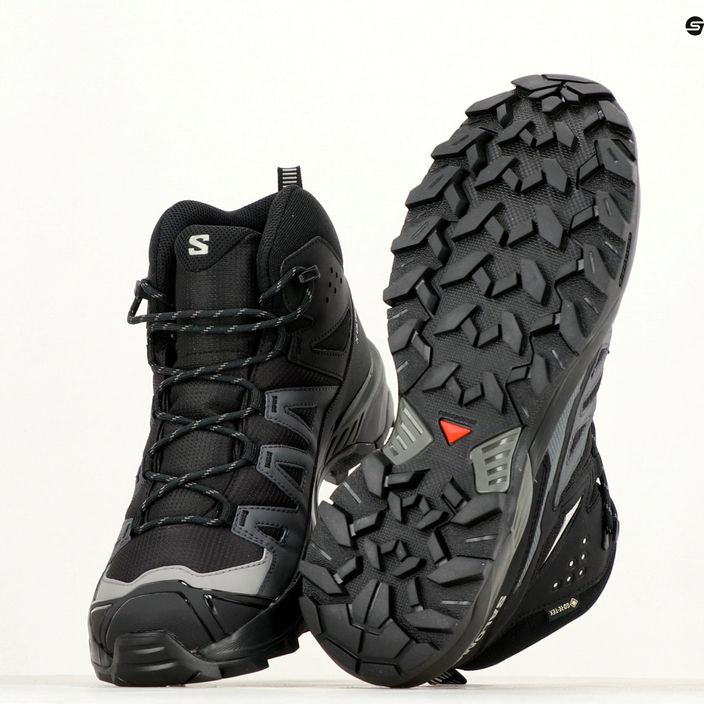Чоловічі трекінгові черевики Salomon Cross Hike MID GTX 2 чорні/чорні/магніт 12