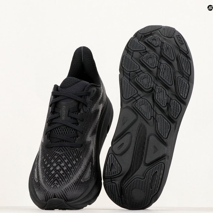 Чоловічі бігові кросівки HOKA Clifton 9 чорний/чорний 9