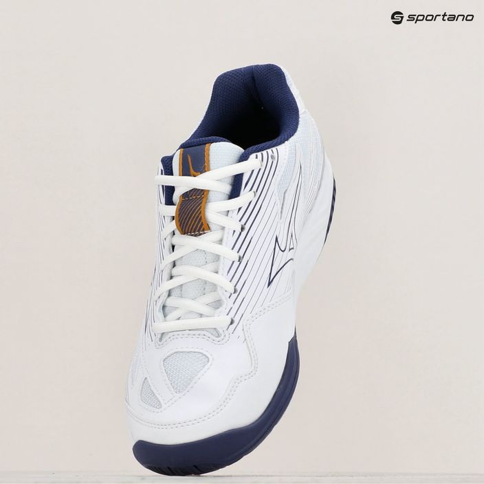 Чоловічі волейбольні кросівки Mizuno Cyclone Speed 4 білі/синя стрічка/золото 9