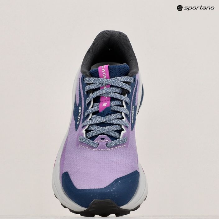 Жіночі кросівки Brooks Catamount 2 фіолетові / темно-сині / устричні 16