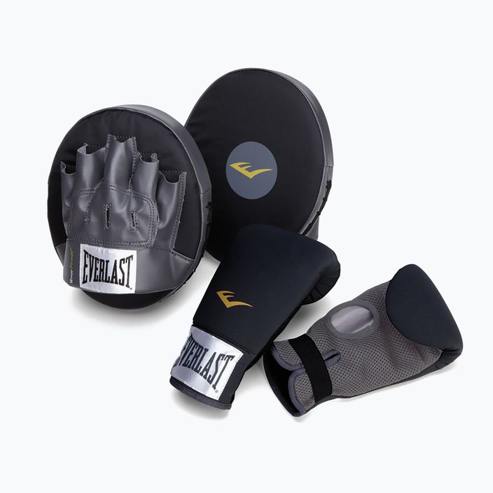 Боксерський набір Рукавиці + Щитки Everlast Core Fitness Kit чорний EV6760 7