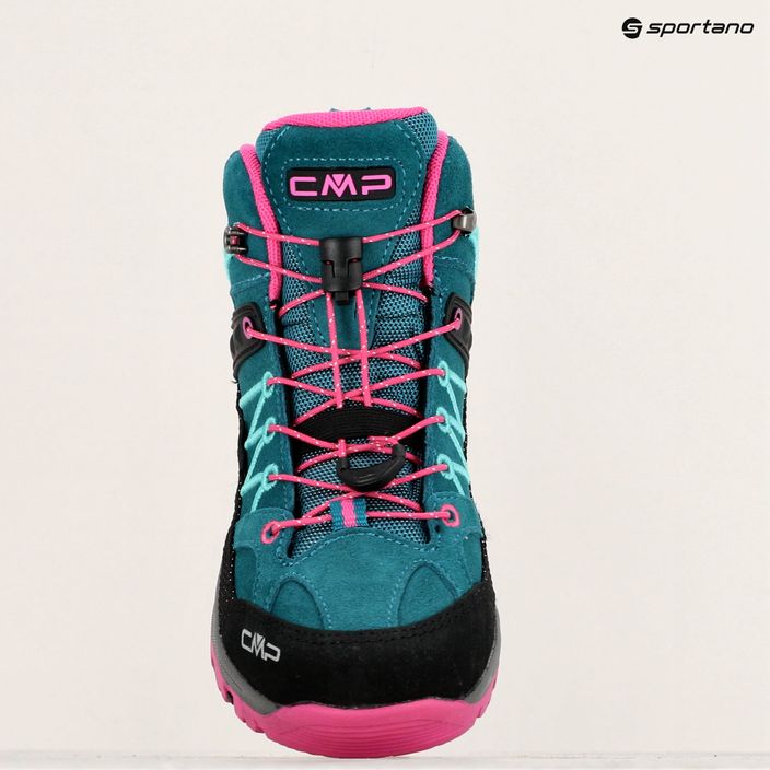Дитячі трекінгові черевики CMP Rigel Mid lake/pink fluo 9