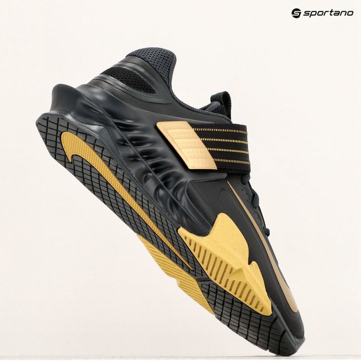 Взуття для важкої атлетики Nike Savaleos чорні/металеве золото антрацит нескінченне золото 9